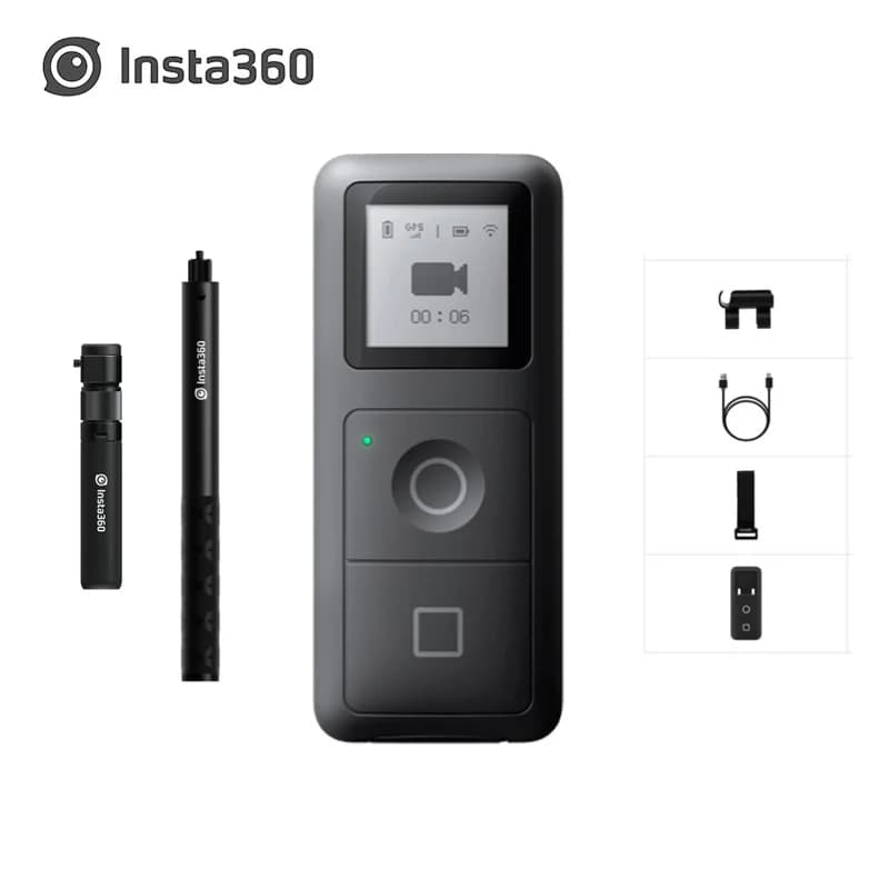 Insta360 One R/ONE X2 Bullet time + GPS Smart Remote Control per Action VR Insta360 Camera invisibile Selfie Stick accessorio per treppiede