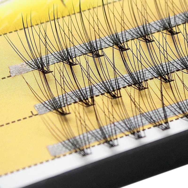 Kimcci 60pcs estensione ciglia naturale lunga individuale Cluster professionale 10D visone ciglia finte trucco ciglia finte morbide