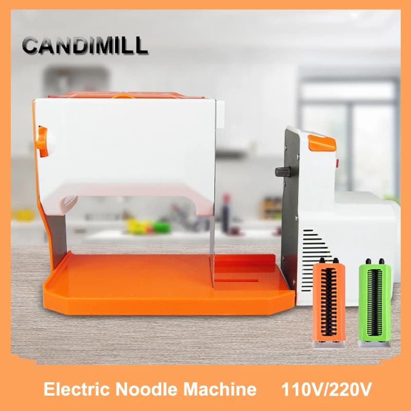 CANDIMILL Macchina per pressare la pasta elettrica per tagliatelle Macchina per impastare la pasta domestica Pressa per impastare il rullo Sfogliatrice per gnocchi