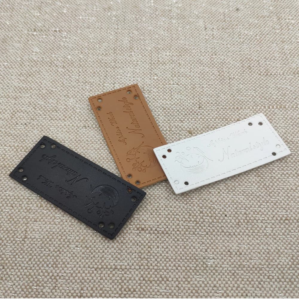 Accessori per abbigliamento per bambini etichette in pelle fatte a mano etichette per borse in pelle per Jeans regalo etichetta per cucire per etichette Zakka ad ago