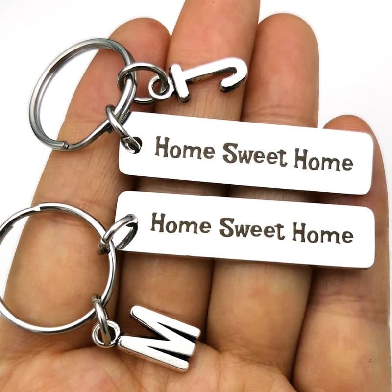 Home Sweet Home Portachiavi Regali di inaugurazione della casa Nuovo portachiavi per il proprietario della casa Idee regalo per la chiusura Regali immobiliari dall'agente per il cliente