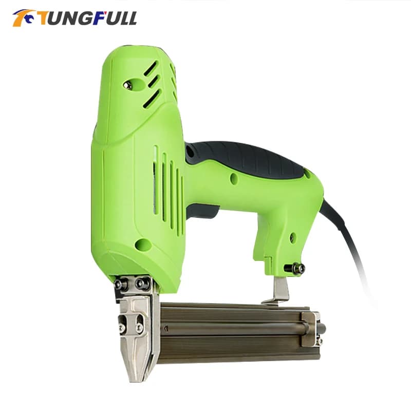 Pistola sparachiodi elettrica pistola cucitrice 220V strumenti per la lavorazione del legno inchiodatrice cucitrice per mobili cucitrice per inquadratura strumento manuale fai da te