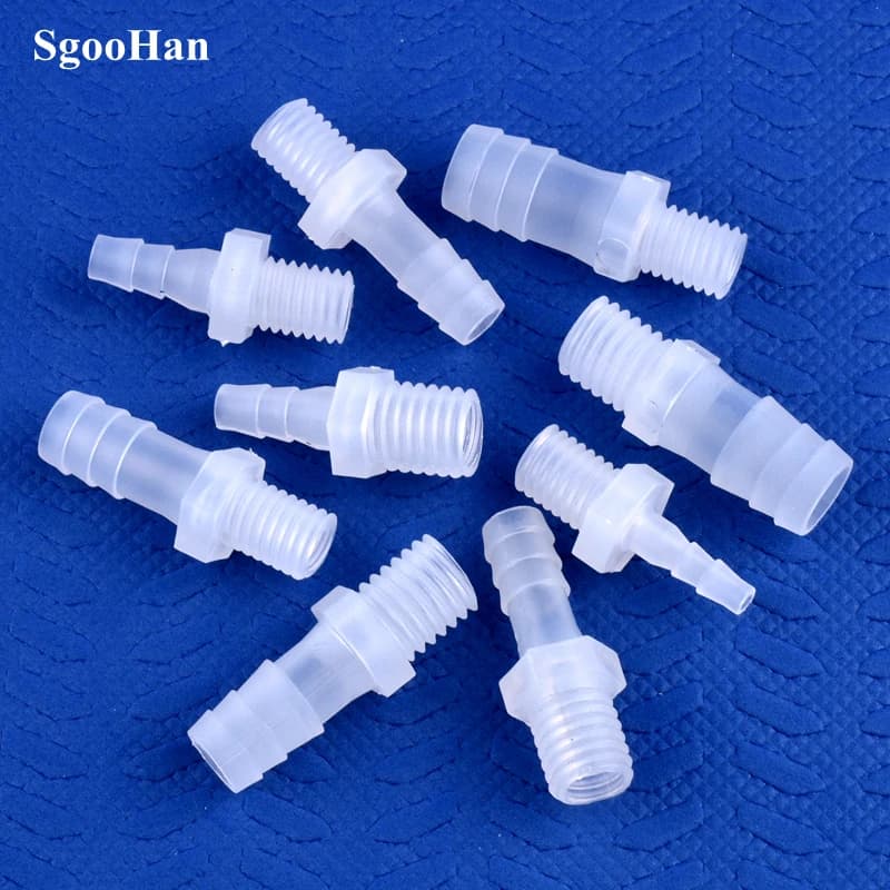 5 ~ 200 pz M10 M12 filetto a 4 ~ 12mm PP Pagoda connettore diretto sistema di irrigazione tubo dell'acqua giunti per tubi acquario adattatore per acquario