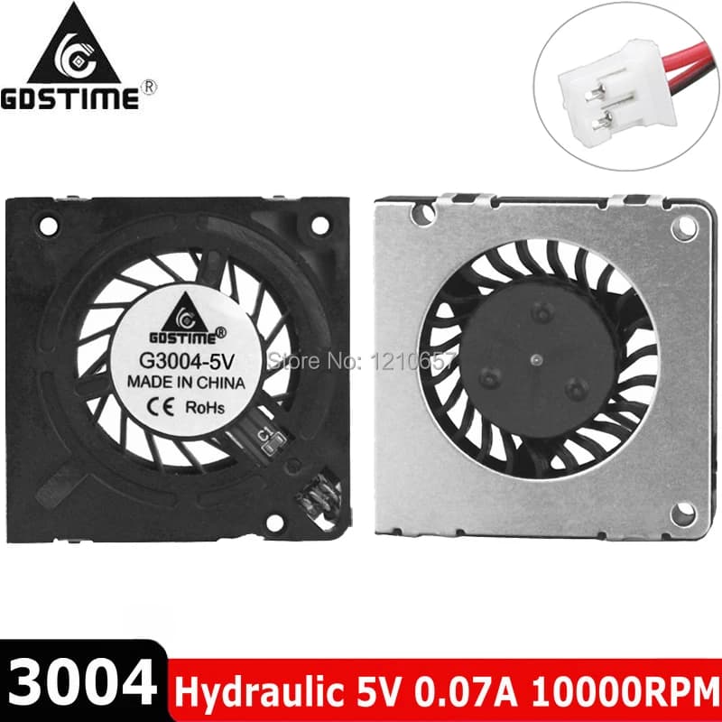 NUOVO 3004 Slim Micro Ventilatore 30 millimetri 5V 2Pin Idraulico 30x30x4MM 3 CENTIMETRI DC ventola di raffreddamento per 3D Stampante Umidificatore Mini Proiettore RC Modello
