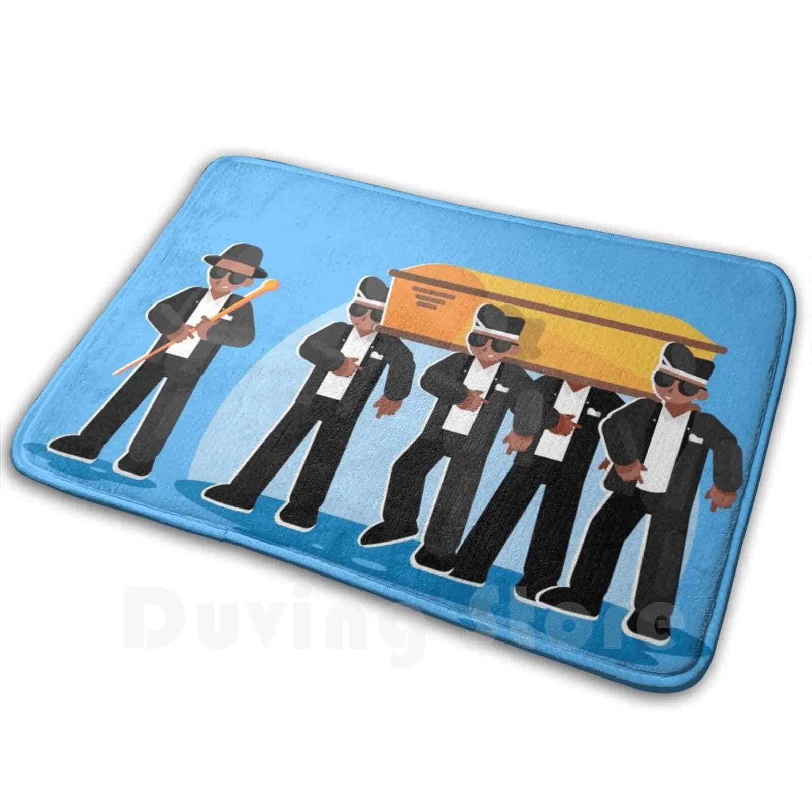Death Dancing Meme Carpet Mat Rug Cushion Soft Coffin Dance Pallbearers Coffin Dance Meme Meme Coffin Funeral Dance