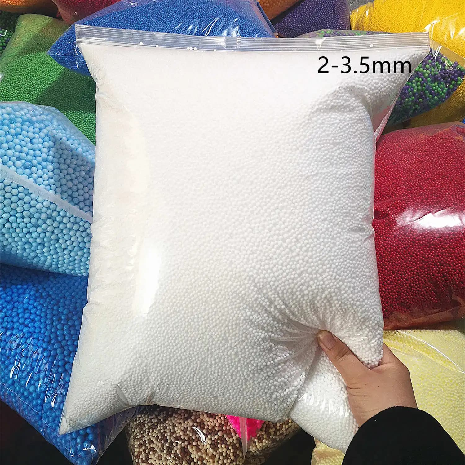 10L/11L12L Sfere di polistirolo bianco per letto a sacco Cuscino per dormire Sedia Divano letto Riempitore 2-3,5 mm/4-6 mm/7-9 mm