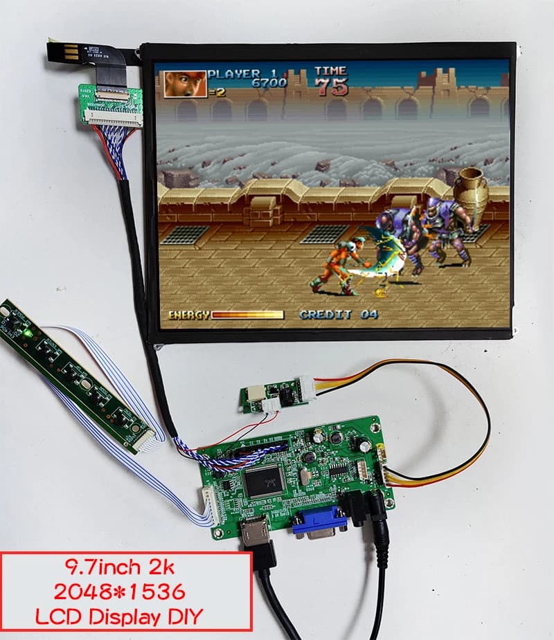 9.7 pollici 2K LP097QX1 LTN097QL01 Schermo LCD FAI DA TE Arcade Display Per Ipad3 Ipad4 A1416 LED HDMI + VGA Scheda Driver del Controller
