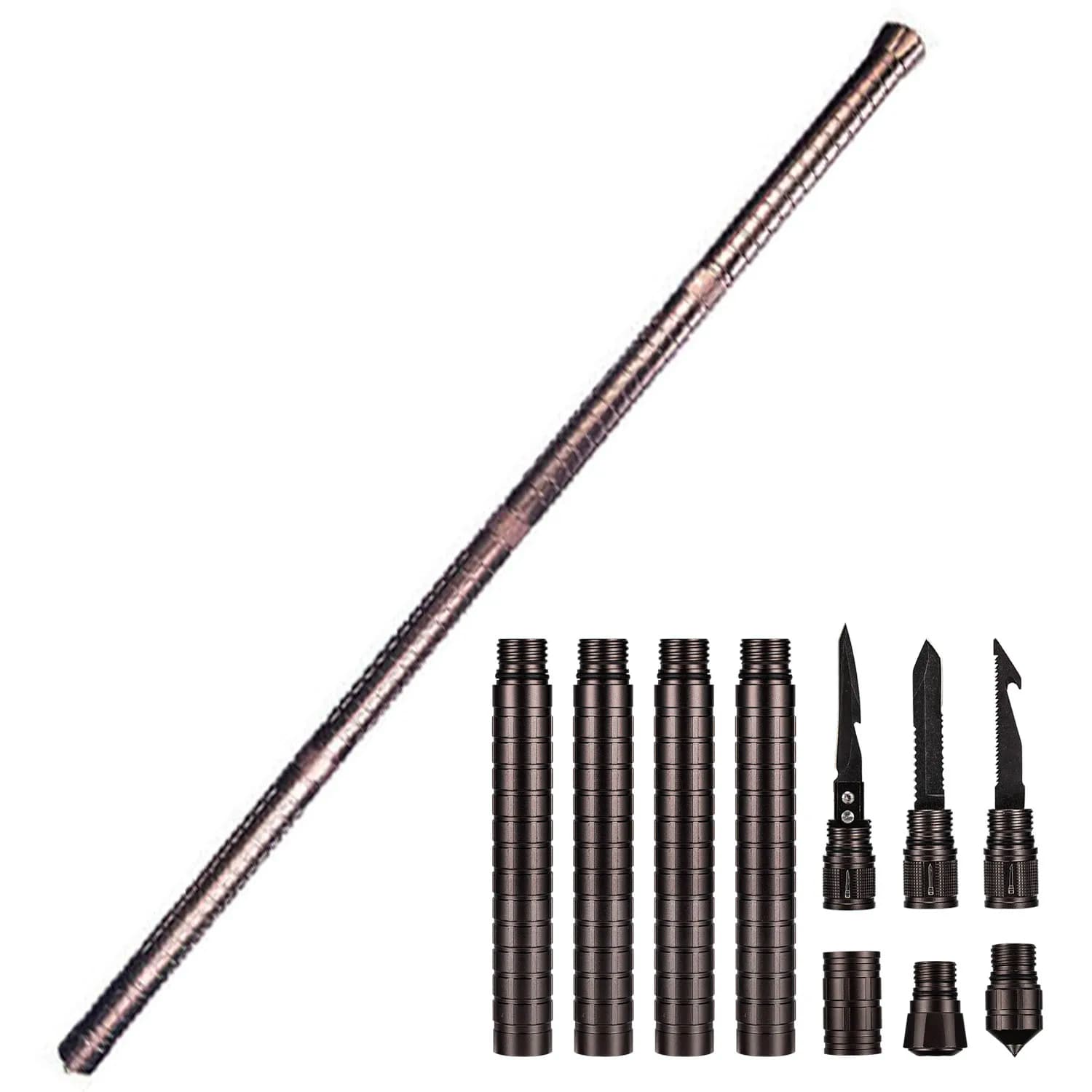 Tactical Trekking Sticks, Self Survival Sticks for Home Car, Foldable Trekking Stick, Walking Stick, Drop Shipping