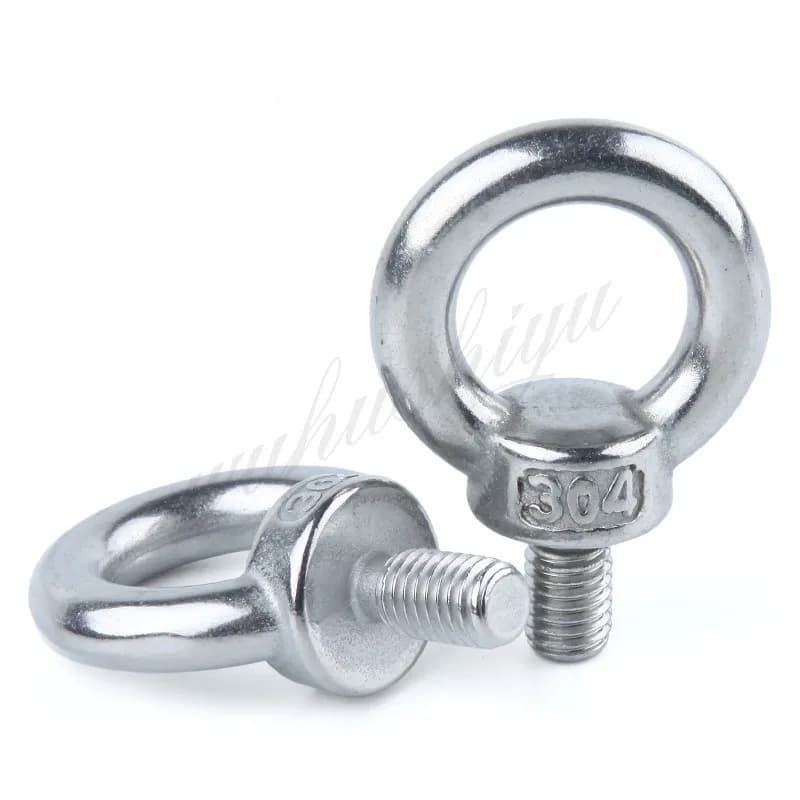 M3 M4 M5 M6 M8 M10 M12 M14 M16 M20Eye Bolt 304 acciaio inossidabile Marine viti a occhiello di sollevamento anello anello foro per cavo cavo golfare