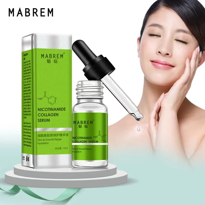L'essenza riparatrice al collagene MABREM da 10 ml migliora le strade rosse del sangue rimuove l'acne e il rossore ripristina la disvolezza e la pelle liscia
