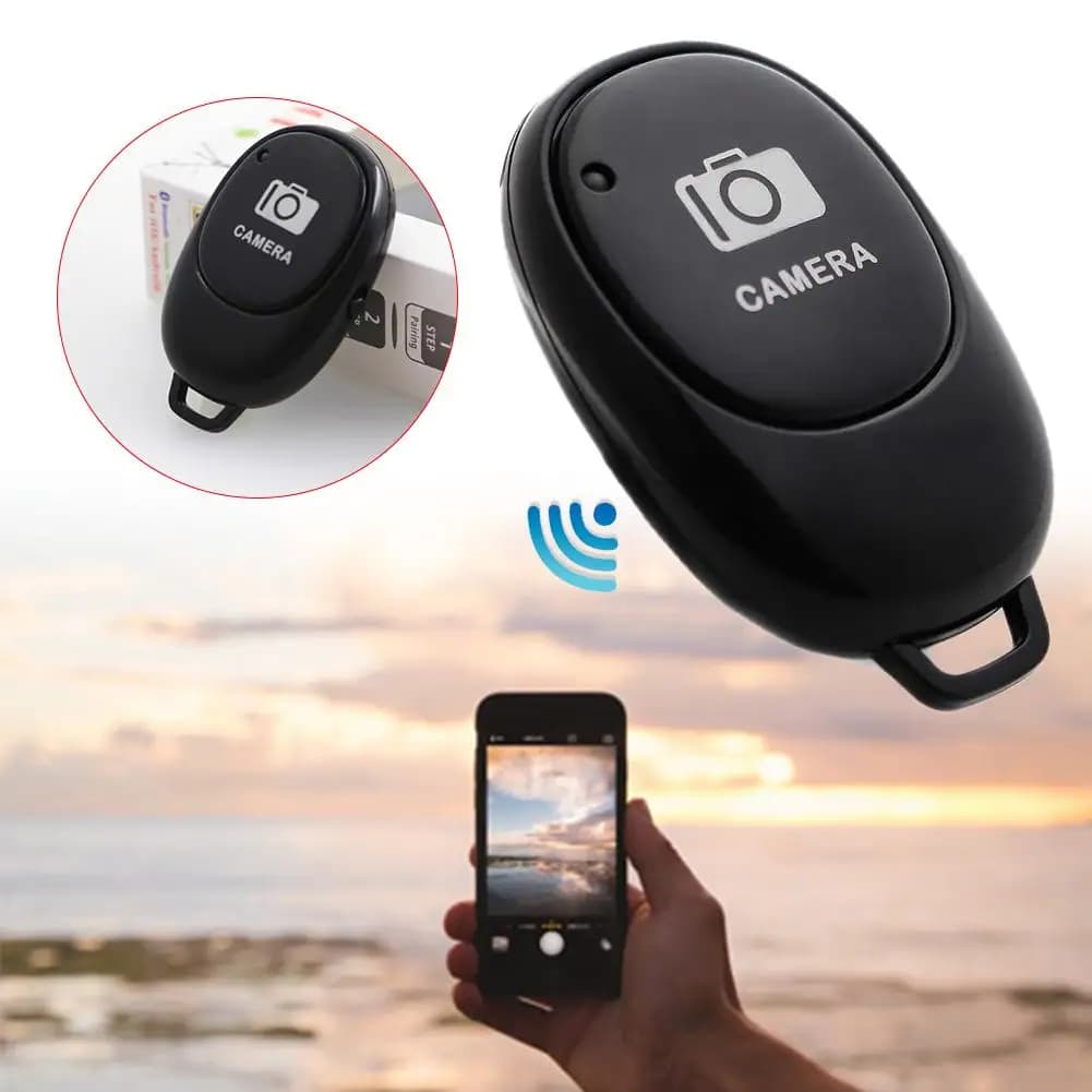 Pulsante di controllo remoto compatibile Bluetooth Controller wireless Autoscatto Fotocamera Stick Rilascio otturatore Telefono Monopiede Selfie 1PC