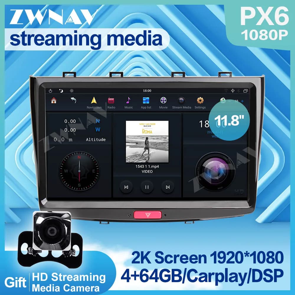 Auto Car Radio Stereo Receiver For Haval H6 Sport 2013-2017 T-Style DSP Carplay Android 9 GPS Navigation Multimedia Player