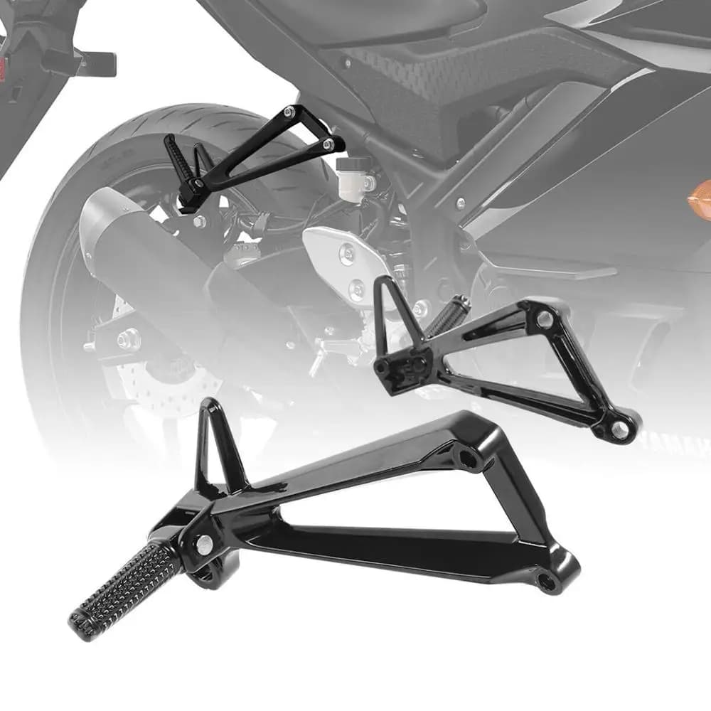 Staffa poggiapiedi pedana posteriore per Yamaha YZF R3 YZF-R3 2015-2025 MT03 2016-2025 Moto passeggero