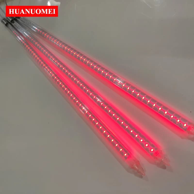AC220V 23mm 60cm LED Meteor Lights Outdoor Garden Street Paesaggio Decorazione Fata Lampada Rosso Verde Blu Giallo Bianco caldo