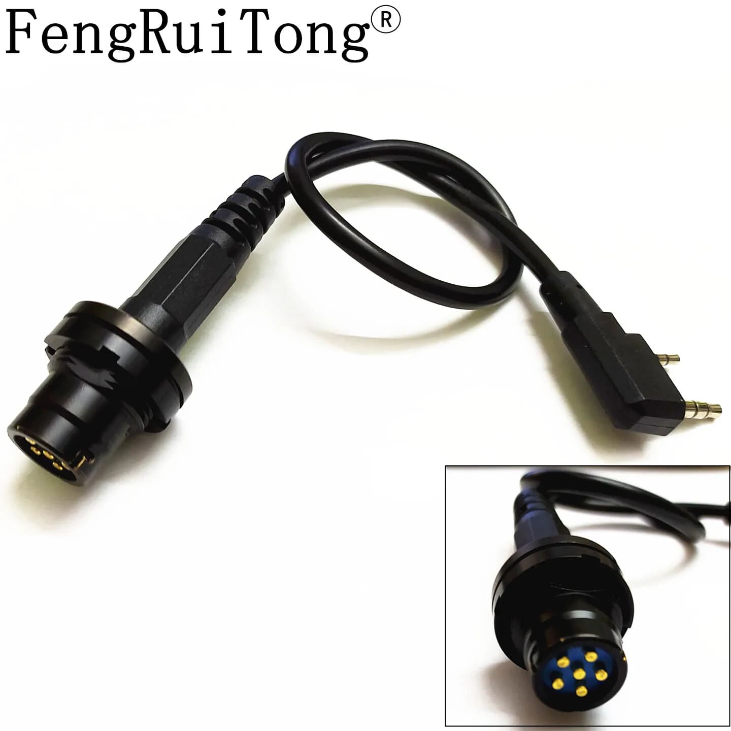 AN/PRC-152/PRC 148 PRC624 Harris walkie talkie Spina a 6 pin trasforma in Kenwood adattatore U-283/U walkie talkie connettore PRC152 DIF710
