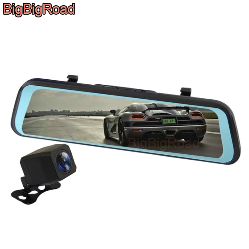BigBigRoad Auto DVR Dash Camera IPS Schermo Stream Specchietto retrovisore Per Citroen C-quatre C5 Aircross C4 C3-XR C4L C-ZERO E-Berlingo