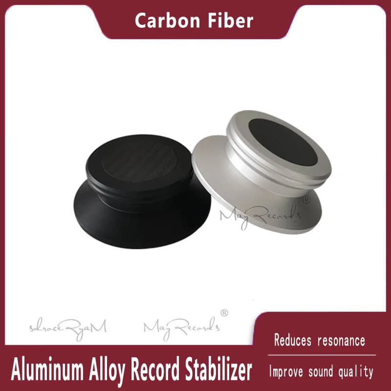In Fibra di carbonio Materiale In Lega di Alluminio LP In Vinile Dischi girevoli Metallo Stabilizzatore del Disco Record Peso