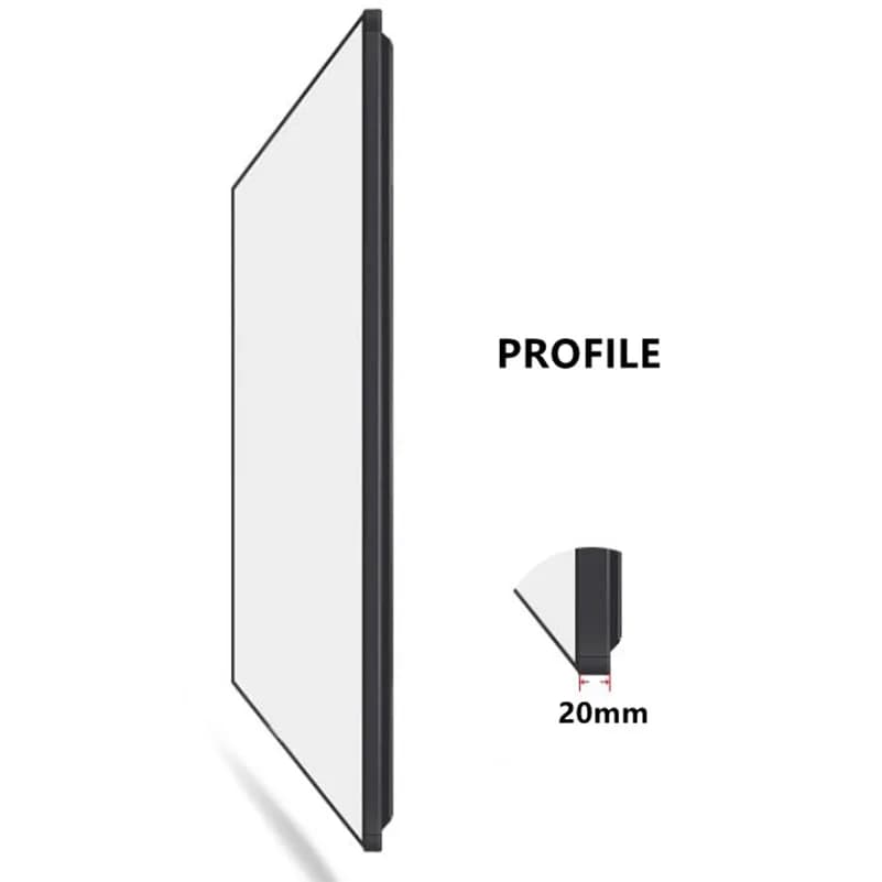 Schermo per Proiezione Acustica Trasparente Intrecciato con Cornice Sottile in Lega di Alluminio per Home Theater 4K/3D Full HD