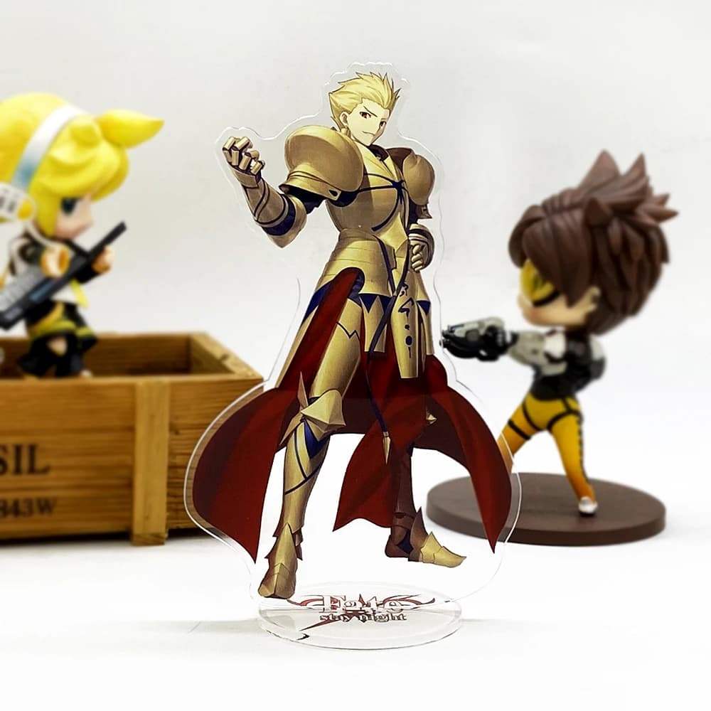 Fate Stay Night A Zero Andare Archer Gilgamesh HM acrilico del basamento figura modello di piastra di supporto della torta topper gioco Giapponese