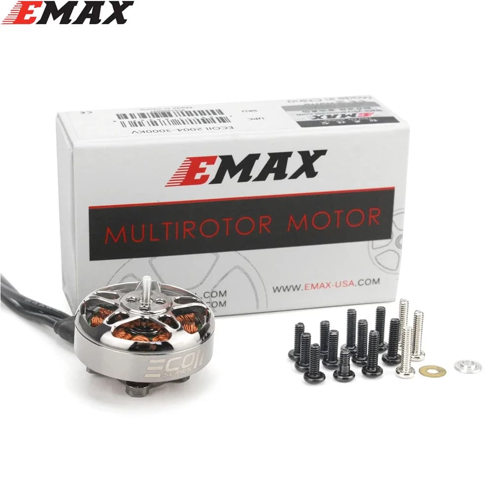 4 pieces Emax ECO II Series 2004 1600KV 2000KV 2400KV 3000KV Brushless Motor4S-6S Lipo RC Battery FPV Racing