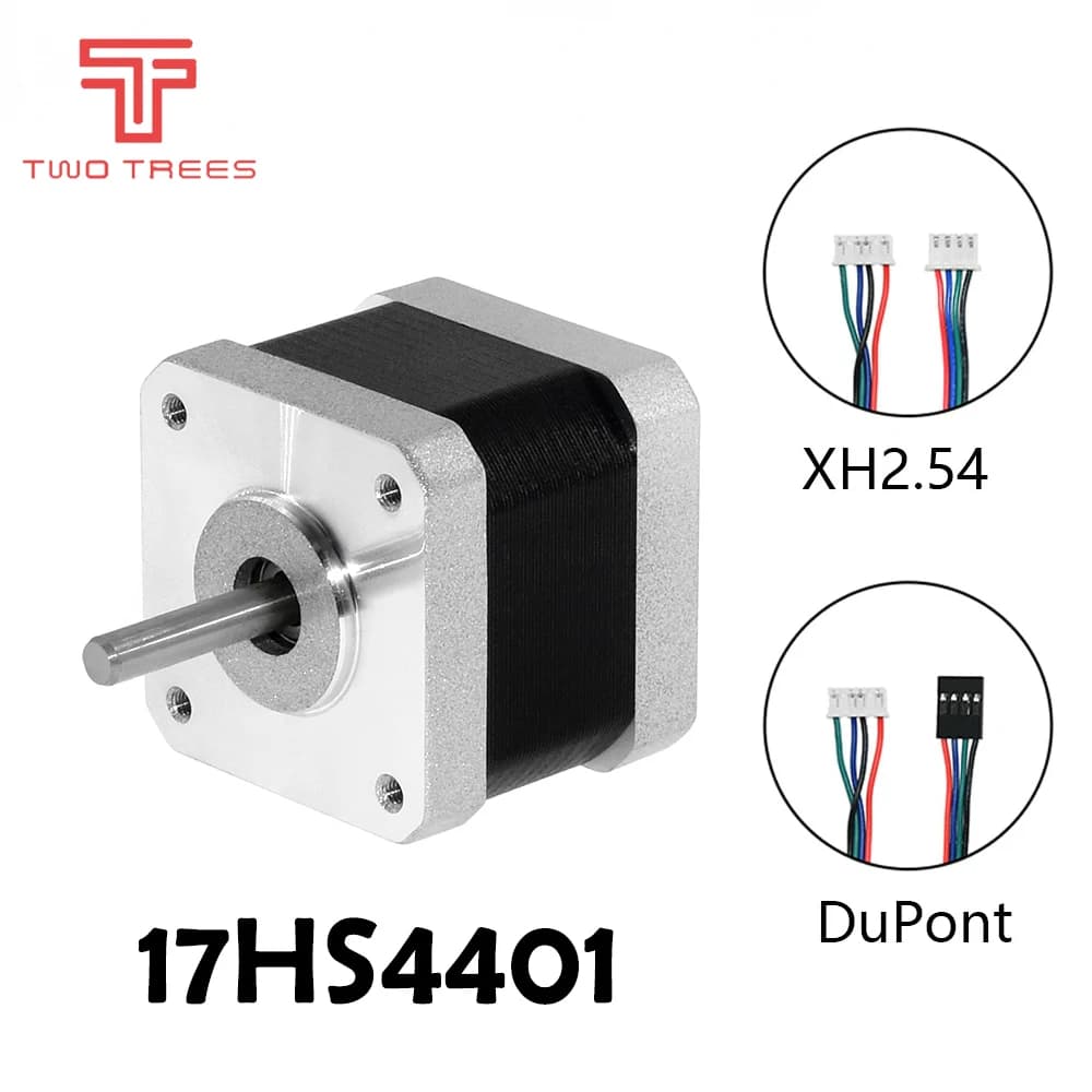 TWO TREES Nema 17 Stepper Motor 42 Motor 4-lead 17HS4401 NEMA17 42BYGH 1.5A with DuPont Line for 3D Printer Parts and CNC Parts