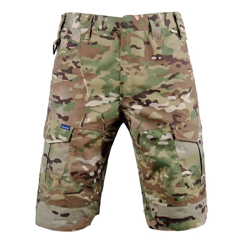 Summer Multi Pocket Tactical Shorts Camouflage Cargo Pants Outdoor Wear-resistant Waterproof Hiking Cycling Sports Fifth Pants
