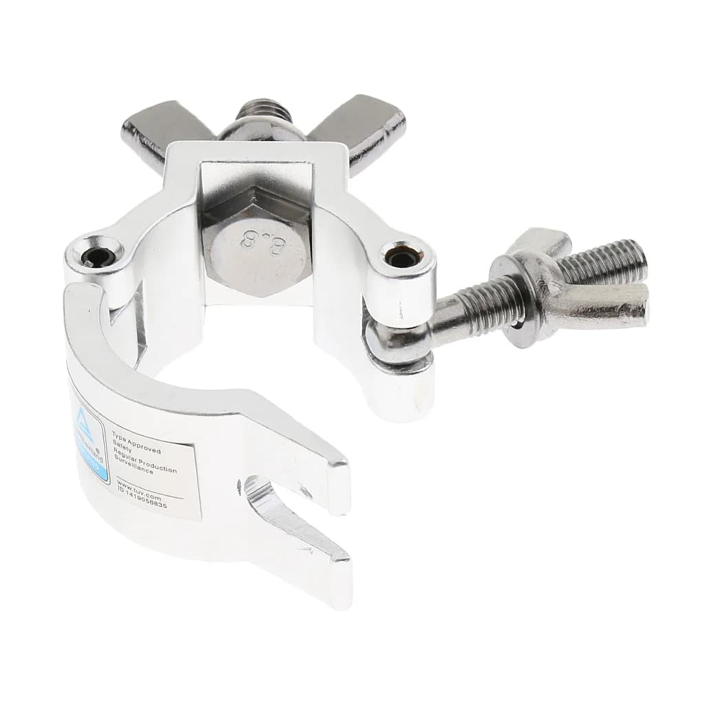 Morsetto per gancio per luce da palcoscenico a LED morsetto per traliccio gancio per illuminazione da palcoscenico in lega di alluminio luce a testa mobile Par Light Fit tubo per tubi OD da 32-35mm