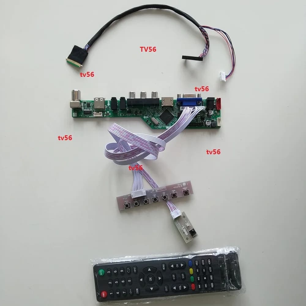 For LTN173KT01 17.3" 1600X900 LCD LED monitor Card DVI LVDS Driver board VGA HDMI-compatible Controller kit Panel Screen