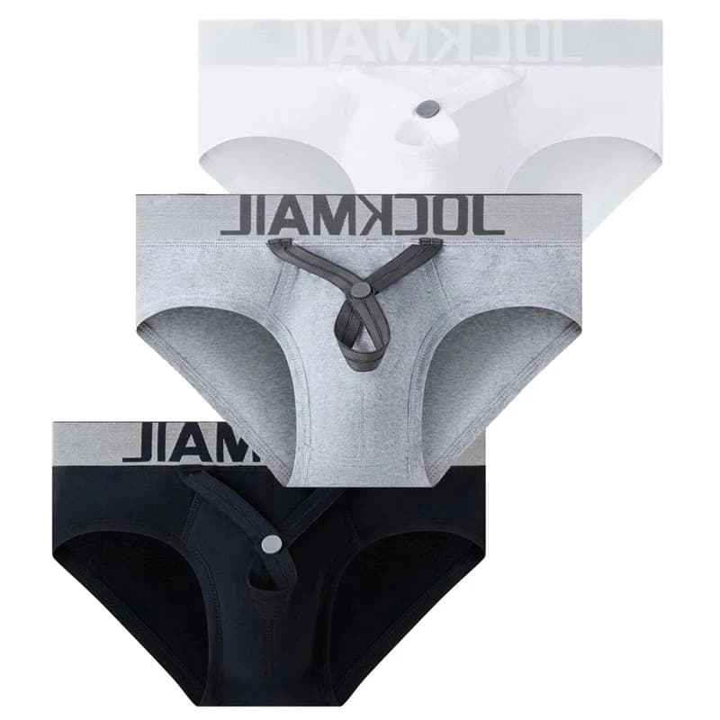 Slip intimo da uomo Sexy U convesso Big Penis Pouch Design Wonderjock slip da uomo in cotone per uomo Bikini anello di regolazione Cock