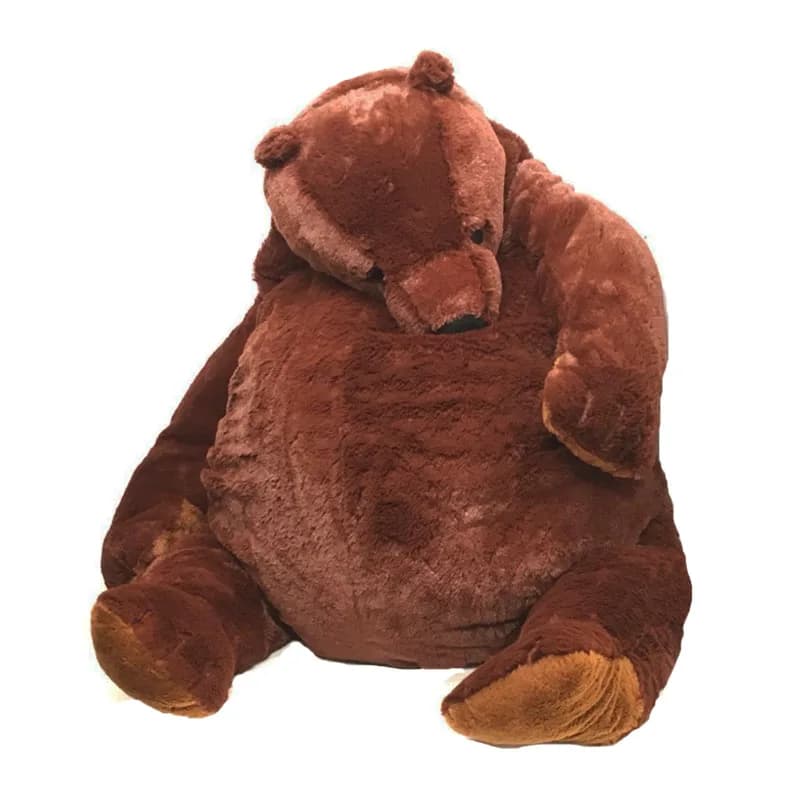 40 cm -100 cm simulazione DJUNGELSKOG Orso bruno Orso di peluche gigante Giocattolo Animali di peluche Cuscino morbido Ragazza Regalo di compleanno per bambini