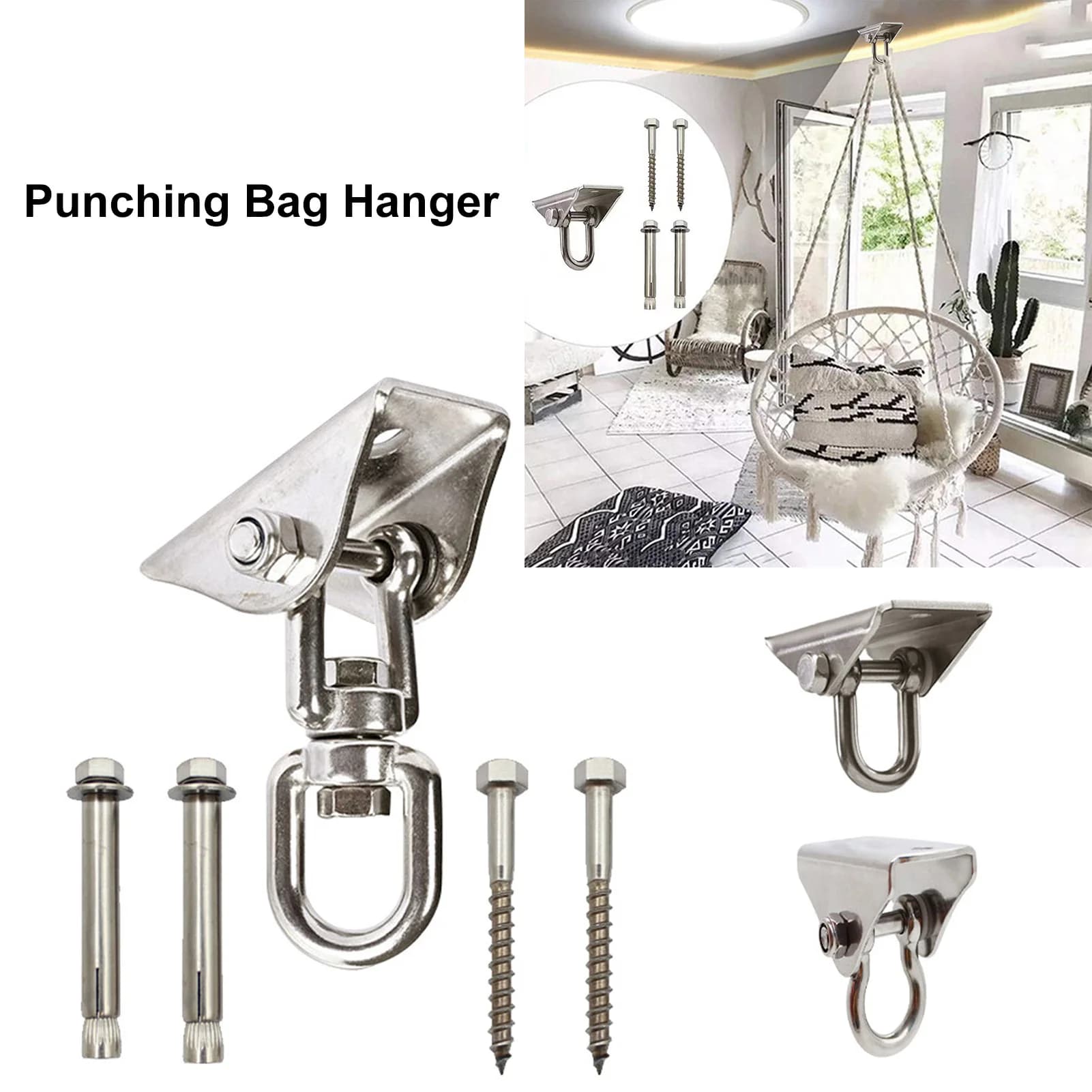 Heavy Duty Boxing Bag Hook for Boxing Sand Bag with Wooden Beam