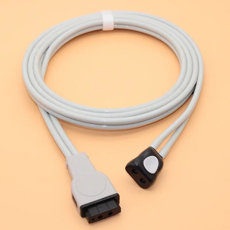 Tubo flessibile e connettore dell'aria del polsino di pressione sanguigna NIBP per Monitor ge-marquette Eagle/corrimano/corometria, tubo di prolunga in TPU a doppio canale