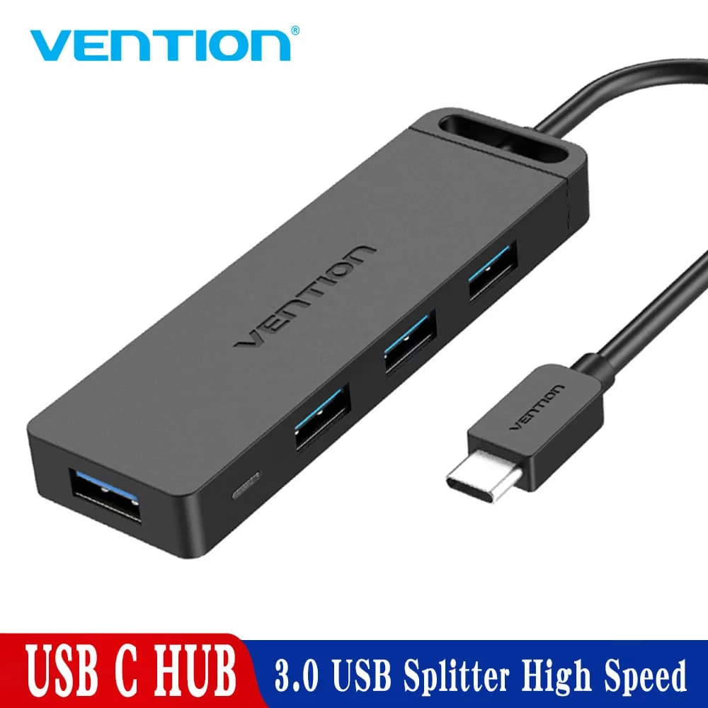 Vention USB C 3.1 HUB USB-C a USB 3.0 Switch 4 porte con porta di ricarica Micro USB per MacBook Pro Huawei Mate 30 OTG Type C HUB