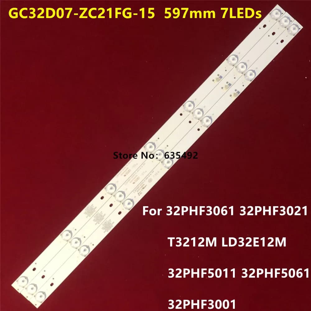 45PCS LED Strip For GC32D07-ZC21FG-15 ShineON 2D02296 Rev.E C32CD210 LE32A1138 LD32V12S 32PHF506132PHF5069 32PHF5081 32PHF5101