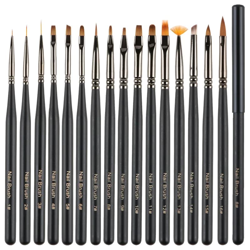 Professional nail brushes with hood, all for manicure, gel brush, acrylic carving pen, nail painting, artistic decoration tools