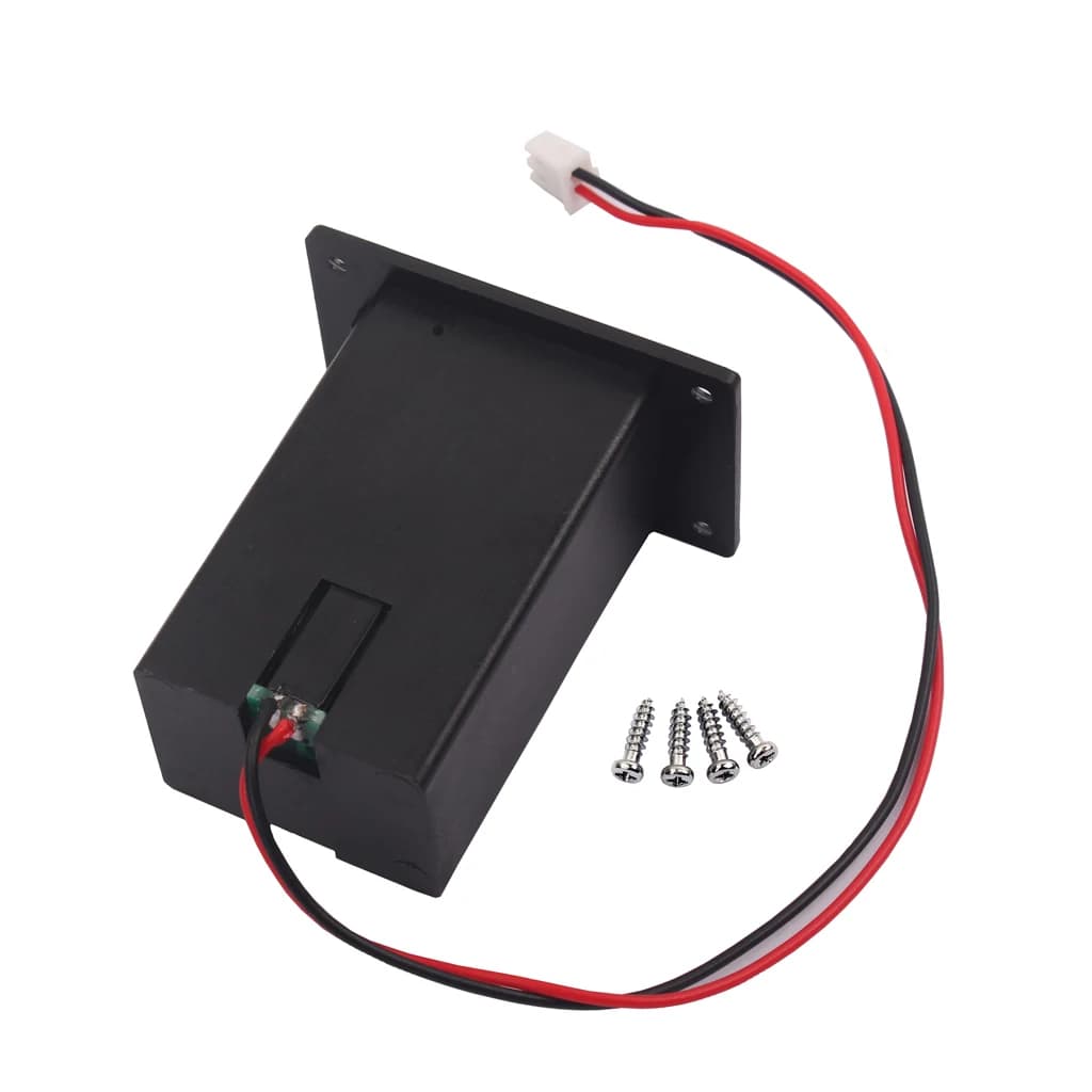 Scatola portabatteria di ricambio Custodia per batteria da 9 V per chitarra basso Ukulele Scatola batteria a montaggio piatto Accessorio per basso per chitarra
