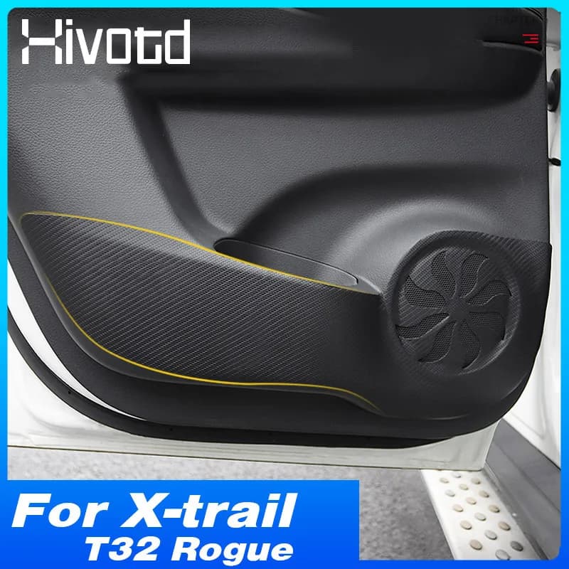 Scatole portaoggetti per porte Anti-calcio Anti-graffio Adesivi interni Decor Accessori auto per Nissan X-trail Xtrail T32 Rogue 2020-2014