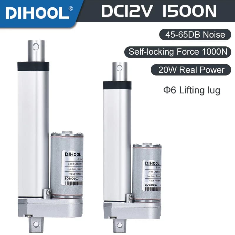 Attuatore lineare elettrico DC12V 50mm 100mm 150mm 200mm 250mm 300mm corsa motore a trasmissione lineare motore lineare asta di spinta