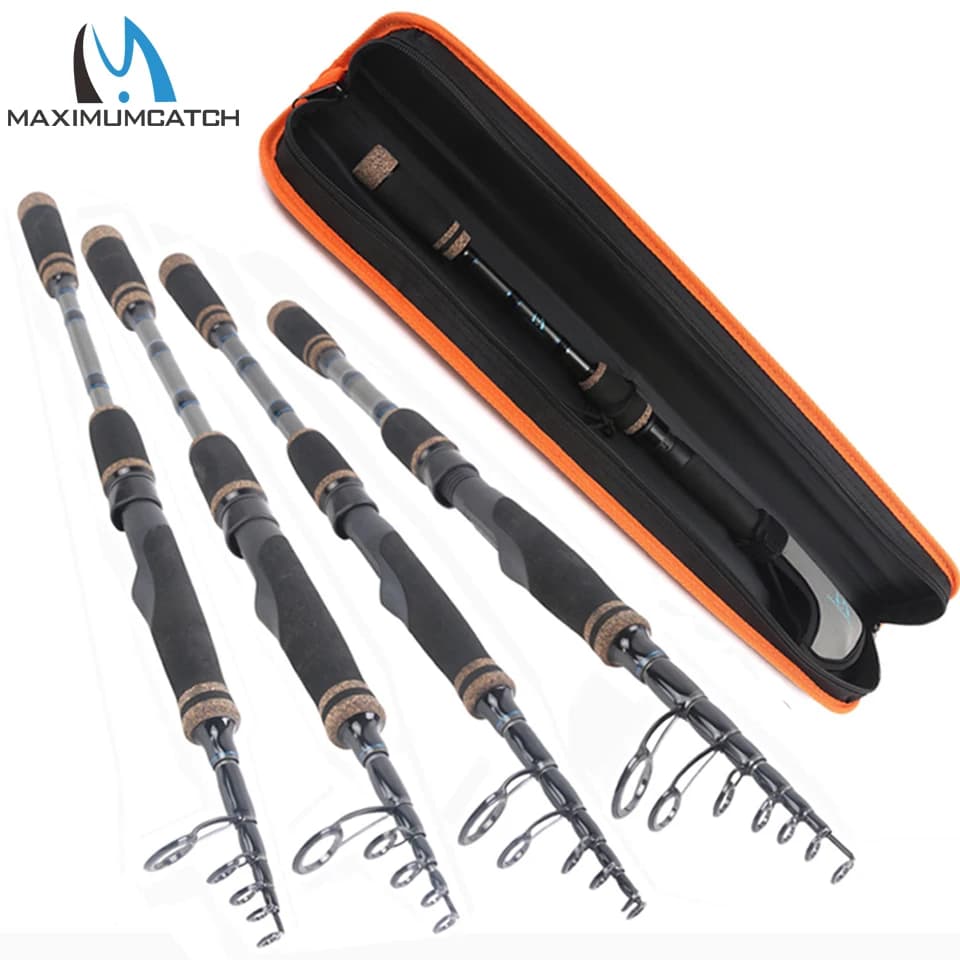 Canna da pesca telescopica Spinning Maximumcatch 2.1M/2.4M Peso esca 10-30g 15-40g per la pesca con esca