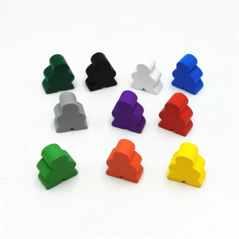 100 pezzi 20*23*10mm pezzi di scacchi umanoidi in legno di grandi dimensioni per accessori per giochi da tavolo