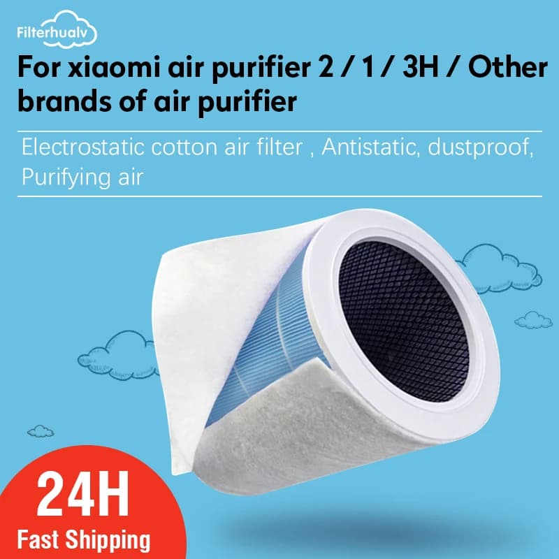 10 PCS PM2.5 Filtro Kimberley Cotone elettrostatico Anti-polvere Cotone per Xiaomi Purificatore d'aria 2 2C 2H 2S 3 3C 3H Condizionatore d'aria
