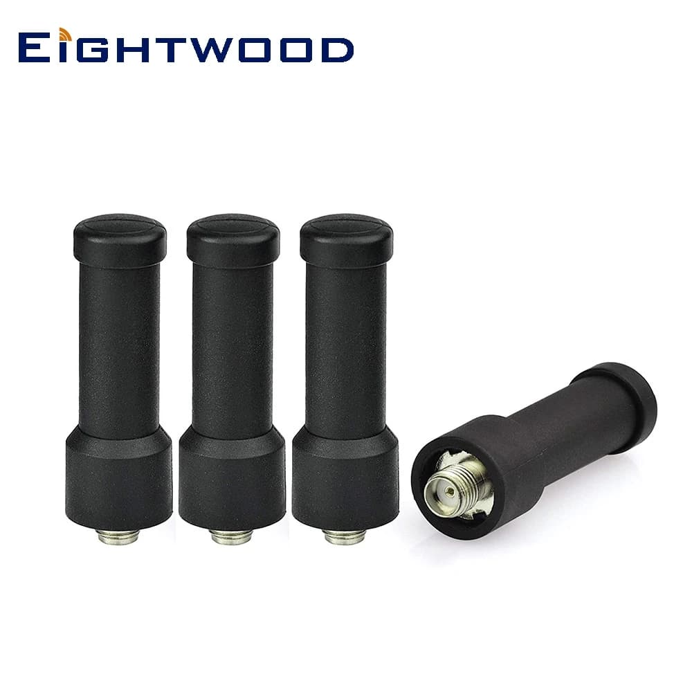 Eightwood 4 pezzi UHF 400-470 MHz Antenna radio bidirezionale Walkie Talkie SMA Antenna femmina per Baofeng BF-888S Arcshell AR-5 AR-6 AR-7