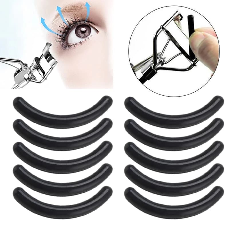 30/50/100 pcs Black Replacement Folder Refill Silicone Bearings Curling Tools for Styling Folder Bearings