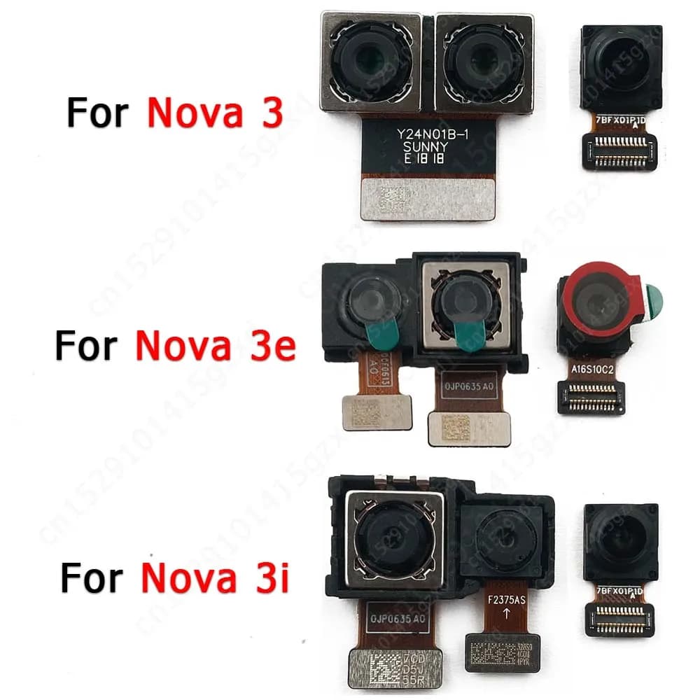 Fotocamera anteriore posteriore per Huawei Nova 3 3e 3i posteriore piccolo modulo fotocamera frontale posteriore Selfie Flex riparazione pezzi di ricambio