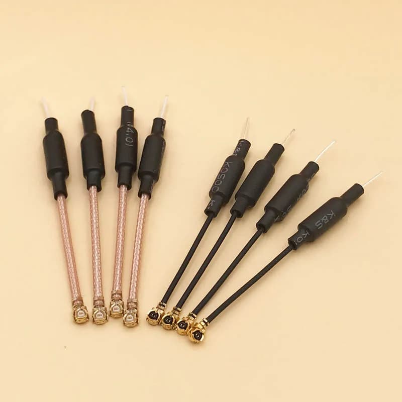 Antenna Omnidirezionale Micro 65mm 5.8G 2dBi U.FL IPEX IPX in Ottone per Trasmettitore FPV RG178 per Droni da Corsa RC FPV Indoor