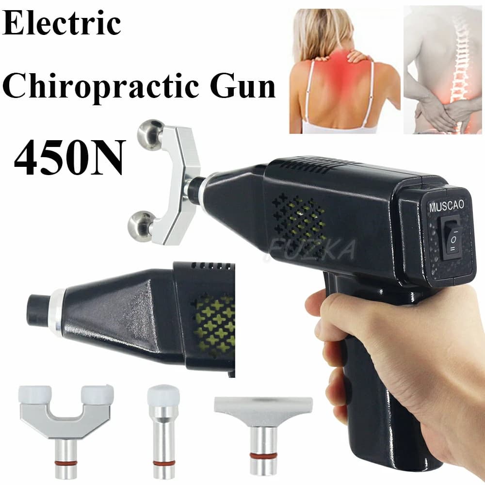 2025 New 450N Electric Chiropractic Regular Massage Gun Adjustment Tool 3 Levels of Force Massage Correction Massage Adjustable Column Correction Massage