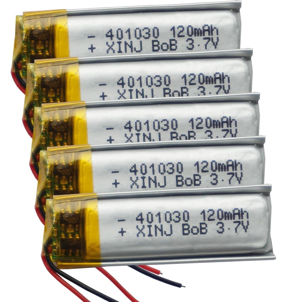 3.7V 120 mAh batteria ricaricabile Li-Polymer Li Lithium Lipo 401030 per cuffie auricolare con penna di registrazione Bluetooth