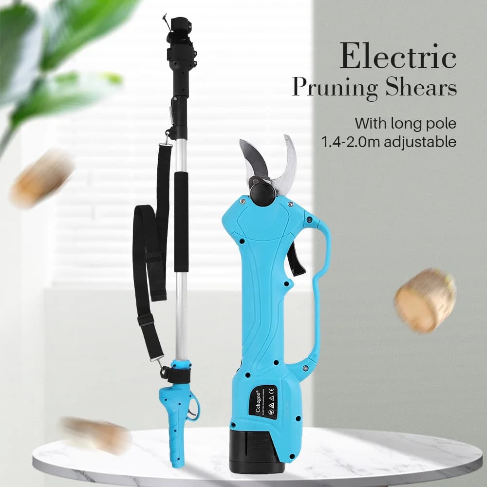 16.8 V power shears with 2 batteries Optional extension rod Vineyard Screws Electric tools Battery electric scissors