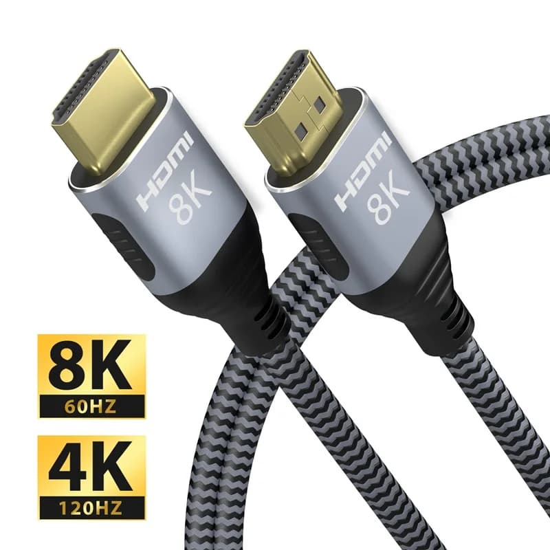 8K HDMI 2.1 cavo in rame Real UHD HDR 48gbps 8K @ 60Hz 4K @ 120Hz HDMI Ycbcr4:4:4 convertitore per proiettori PS4 HDTVs