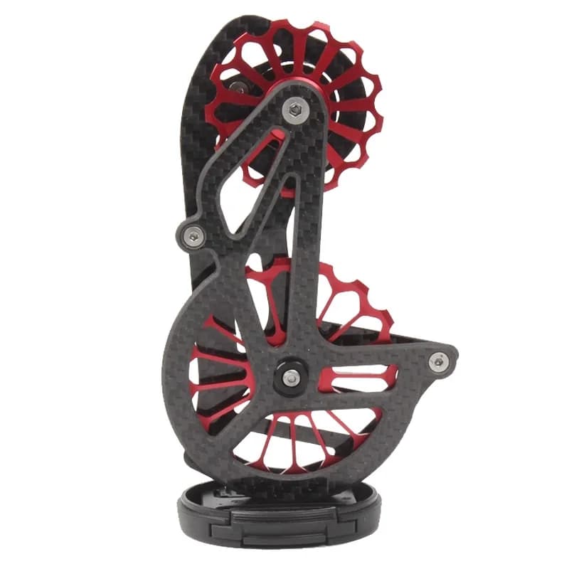 Set di Pulegge Guidacatena in Carbonio Ceramico 17T per Deragliatori Posteriori Shimano R8000 8050 8070 9100 9150 9170